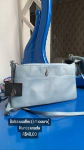 Bolsa Da Marca Usaflex Em Couro