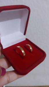 Alianas Ouro 18k/750 O Par