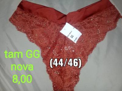 Lote Com 3 Calcinhas G E Gg Novas