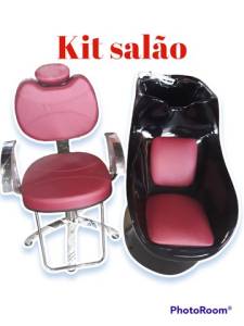 Kit Salo Novo Cadeira E Lavatrio Qualidade