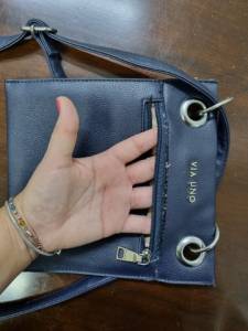Bolsa Transversal Azul Marinho - Via Uno