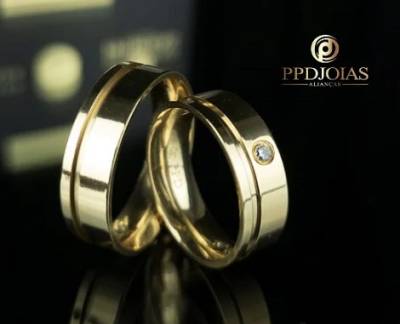Alianas Garantia Eterna - Ouro 18k Ppdjoias