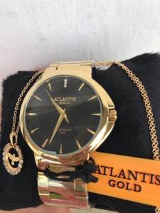 Relgio Feminino Banhado Ouro 18k