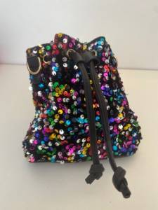 Bolsa Nanda - Bolsa Saco Com Lantejoulas Coloridas