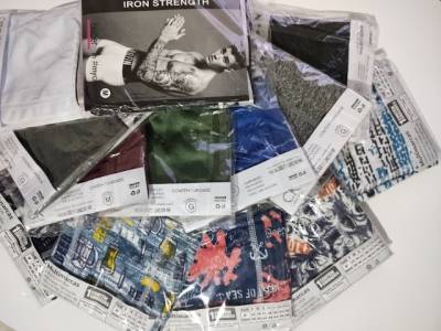Cuecas Kit 10 Boxer Adulto Multimarca Microfibra