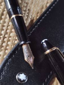 Caneta Mont Blanc Meistertuck Tinteiro
