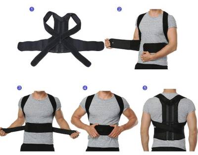 Colete Postural Com Cinta Ajustvel Na Cintura