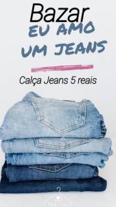 Cala Jeans Feminina 5 Reais