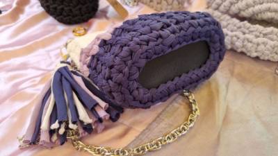 Mini Bag Em Fio De Malha