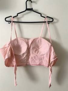 Blusa Estilo Cropped Rosa