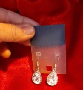 Brinco Pedra Cristal