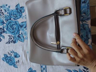 Bolsa Bege Com Detalhes