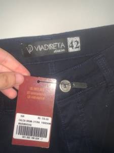 Cala Via Direta Nova Brim/colegio/ Jeans/ Escuro