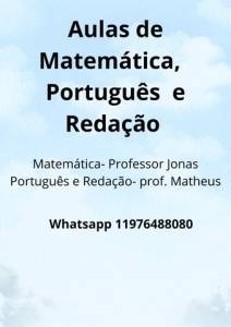 Aulas De Matemtica,  Redao E Portugus. Confira Agorinha!