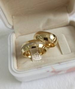 Alianas O Seu Casamento Feitas De Moeda Antiga Derretida Com Revestimento