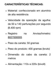 Vendo Dermgrafo Amiea Semi Novo
