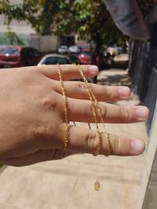 Correntinha De Moeda Antiga Cartie 1mm Fininha Entrega Gratis