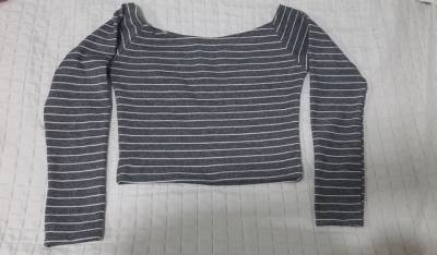 Cropped Manga Longa