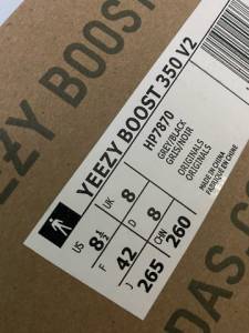 Yeezy Boost 350v2 Slate Original Tam 40