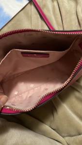 Kate Spada Bolsa Rosa Couro Original