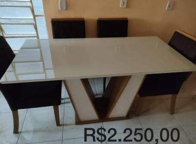 Mesa V Branca Cad/marrom 4l