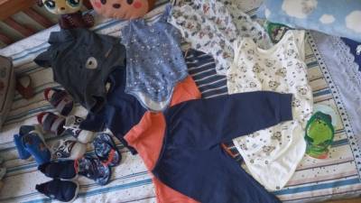 Lote De Camisa E Sapato Infantil Masculino