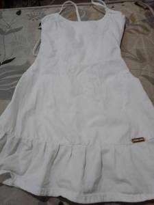 Vestido Branco (pano Tipo Jeans)