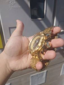 Relogio Dourado Preto Invicta Hybrid Mickey Preto Entrega Gratis Com Caixa