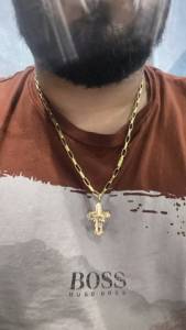 Corrente E Pingente Ouro 18k