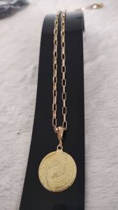 Corrente De Moeda Antiga (idntica Ao Ouro 18k)