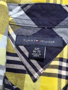 Camisa Social Infantil Tommy Hilfiger Tam 7 Camiseta