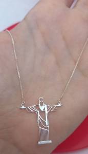 Conjunto Cristo Redentor (novo/prata925)