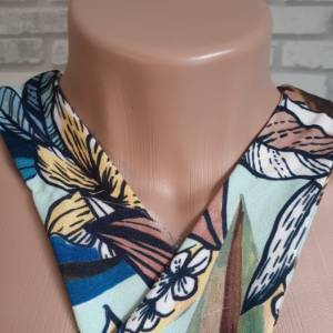 Vestido Estampa Tropical Com Fenda, P
