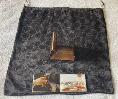 Dust Bag Gucci Cetim Marrom Com Livreto