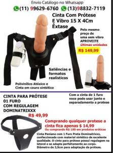 Protese 15cm Com Cinta Realistico Veiudo Viibrador