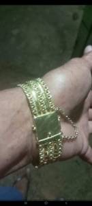 Corrente 30 Grama Pulseira 55 Graa Ouro 18k