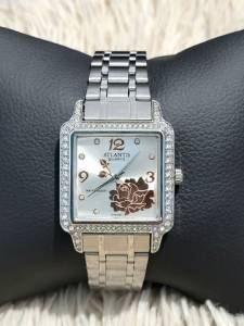 Relgio Feminino Prata Original Atlantis Diferenciado