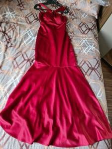 Vestido Longo Estilo Sereia / Marsala