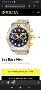 Relgio Invicta Sea Base Man 100% Original