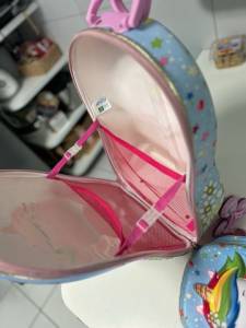 Bolsa/malinha Escolar Com Rodinhas E Lancheira