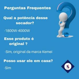 Secador De Cabelo Kemei