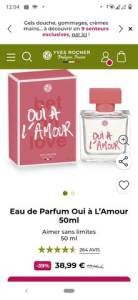 Perfume Oui A Lamour De Yves Rocher