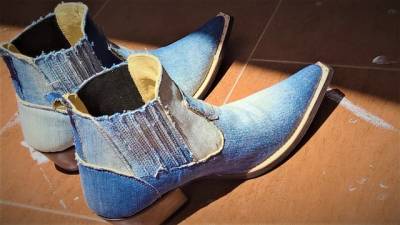 Botas Jeans Feitas A Mo Em Franca Sp - Tam 41-42