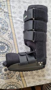 Robofoot Bota Ortopdica Tornozelo Longa Preta