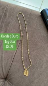 Cordo Ouro 17g R$ 4mil