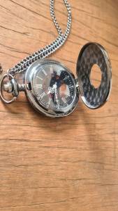Relgio De Bolso Steampunk Corrente Antigo Legtimo Relquia