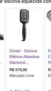 Escova Eltrica Alisadora Diamond Brilliance Conair-original