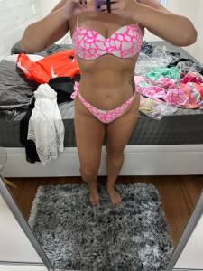 Biquini Rosa Neon/branco