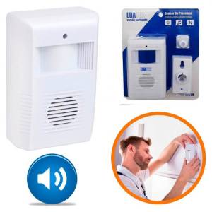 Sensor De Presena Anunciador Sonoro Ajustvel Campainha