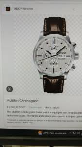 Relgio Suo Mido Cronografo Automtico